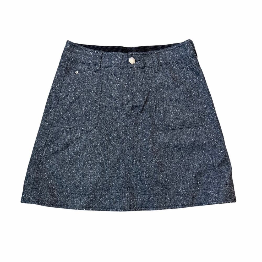 Woolrich Charcoal Gray Wool Blend Skirt